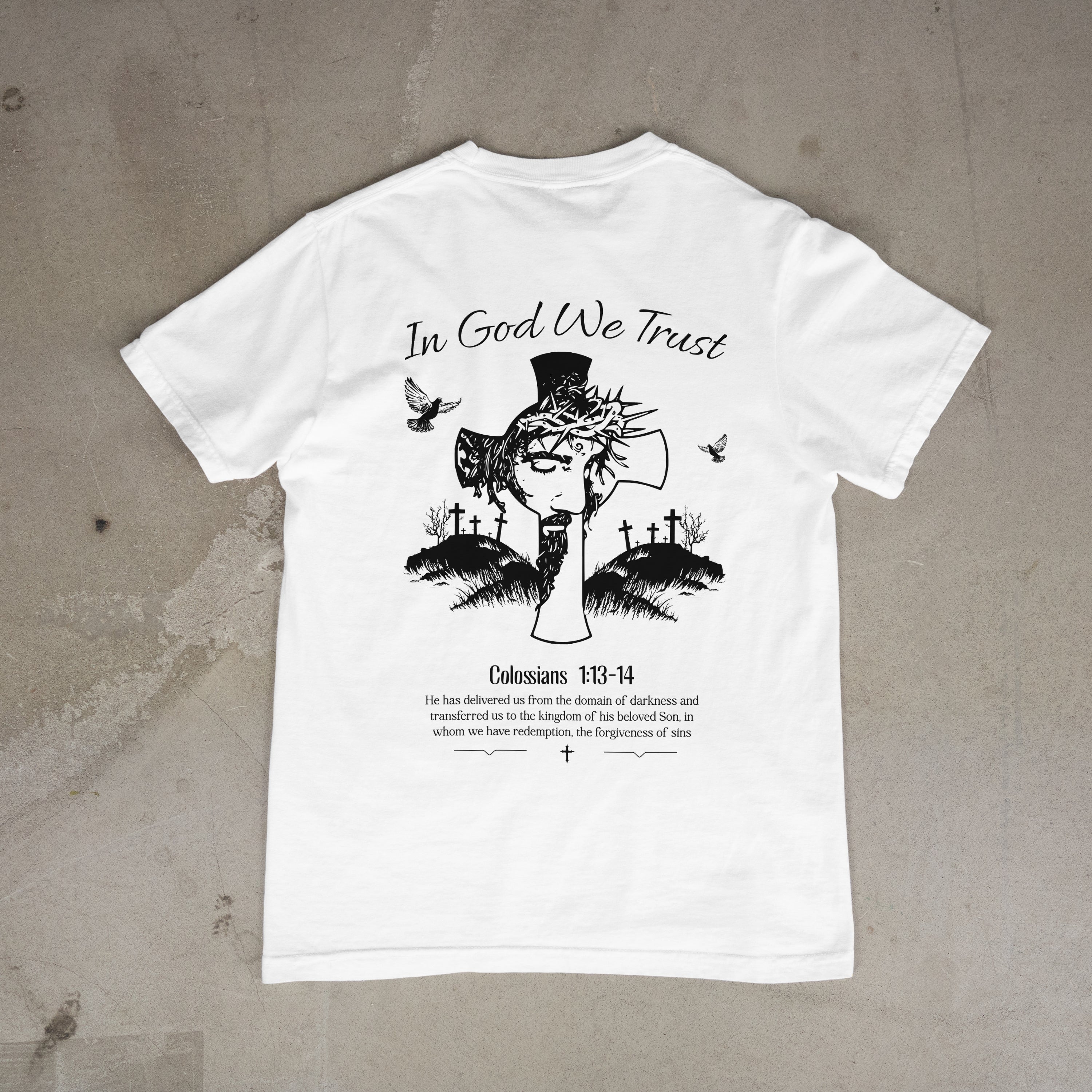 In God We Trust | Colossians 1:13-14 Tee